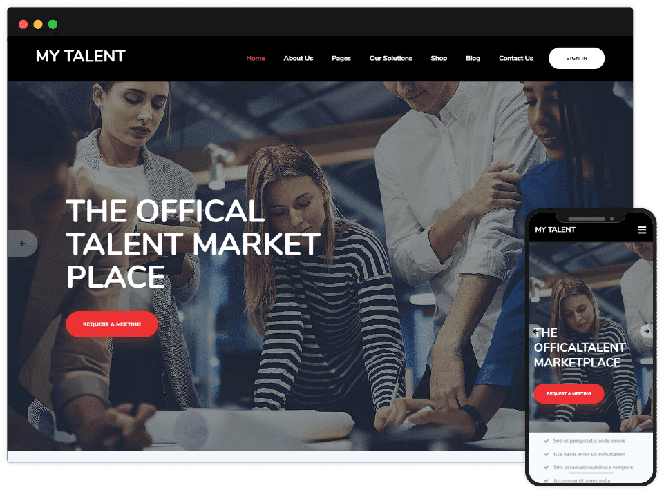 Online Talent Marketplace